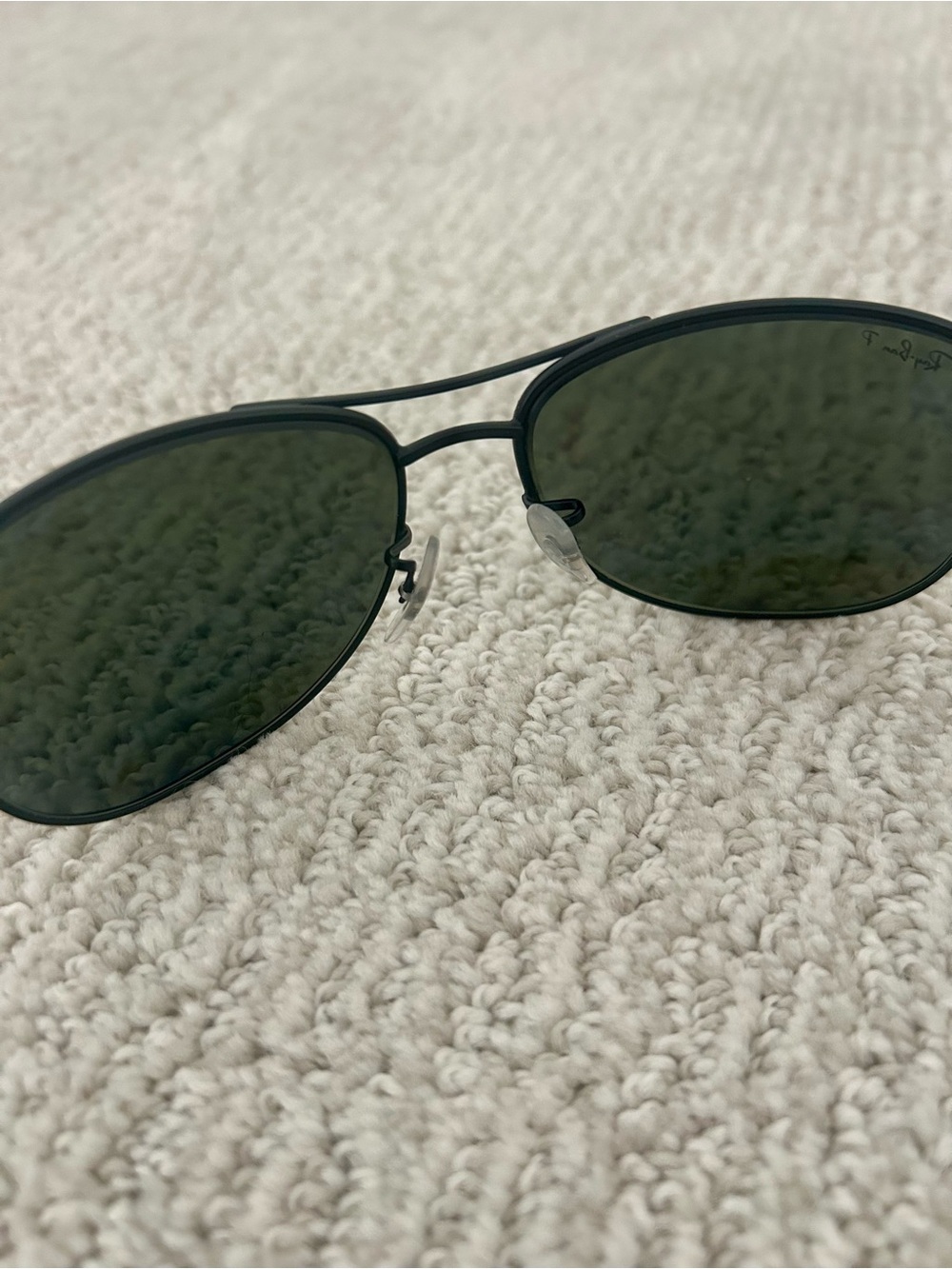 Ray-Ban Matte Black Polarized Sunglasses - Picture 3 of 4